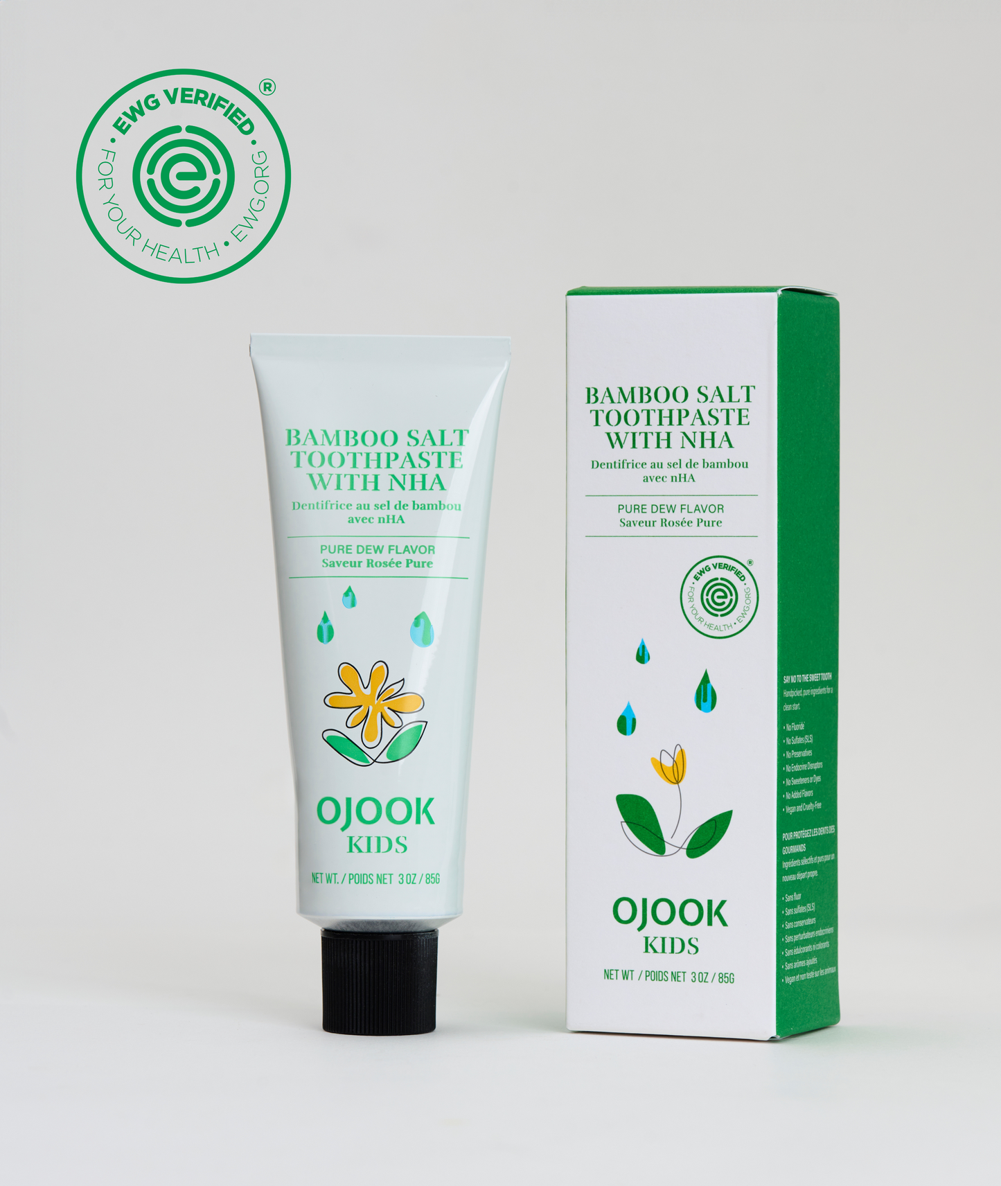 Kids Bamboo Salt Toothpaste with nHA - Pure Dew (Kids, 3oz)
