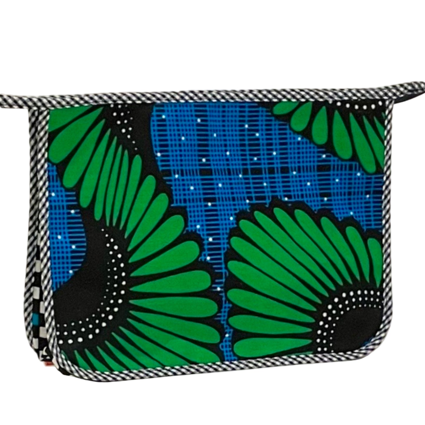The Regular Holdall - emerald/blue flower study