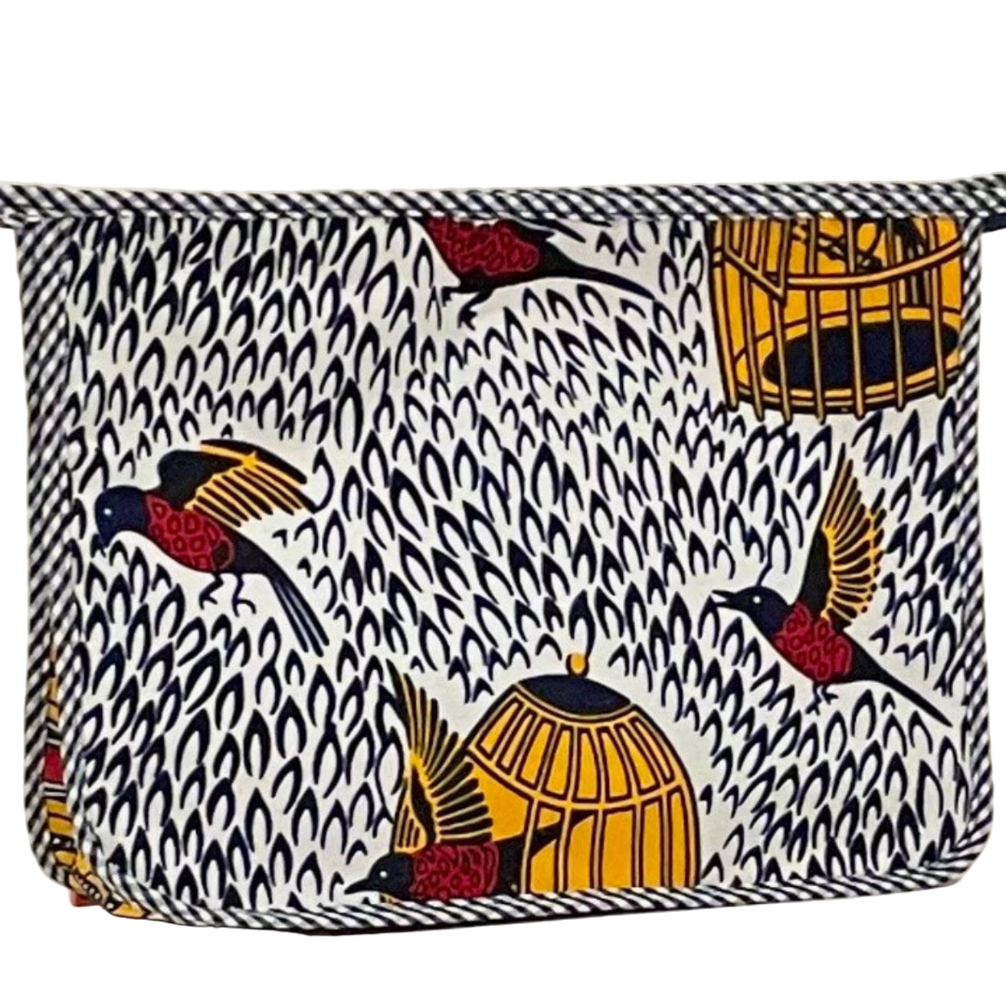 The Regular Holdall - brown birds yellow cages