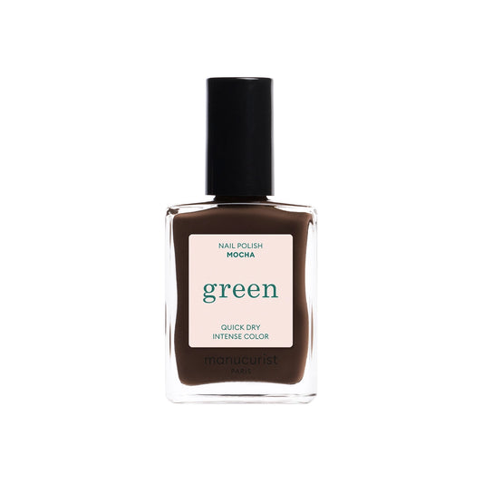 Green Natural Nail Polish - Mocha