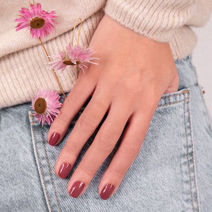 Green Natural Nail Polish - Victoria Plum