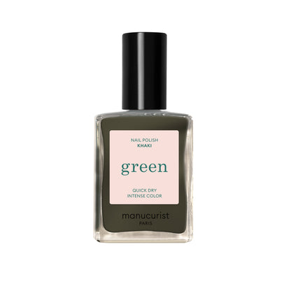 Green Natural Nail Polish - Khaki