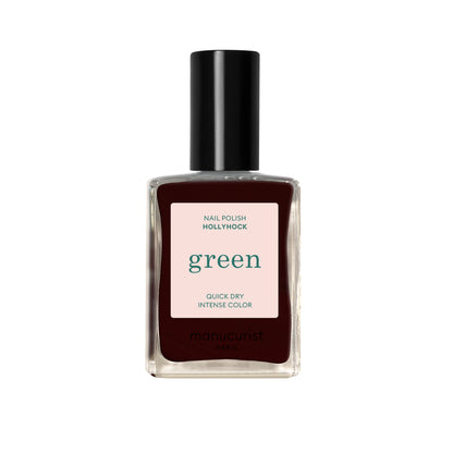 Green Natural Nail Polish - Hollyhock
