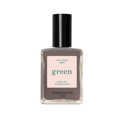 Green Natural Nail Polish - Clay