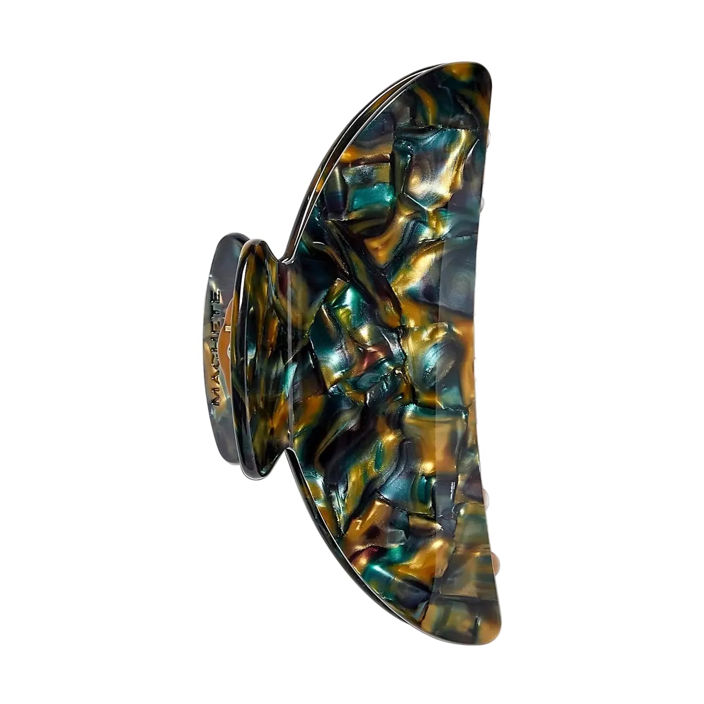 Midi Heirloom Claw in Green Tortoise