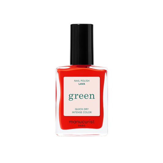Green Natural Nail Polish - Lava
