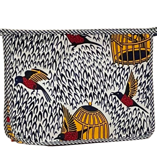 The Regular Holdall -  brown birds yellow cages