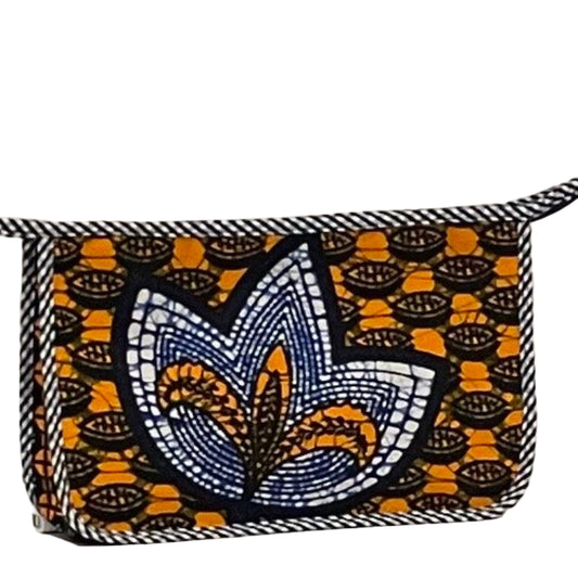 Mini Holdall -  large lotus orange/black