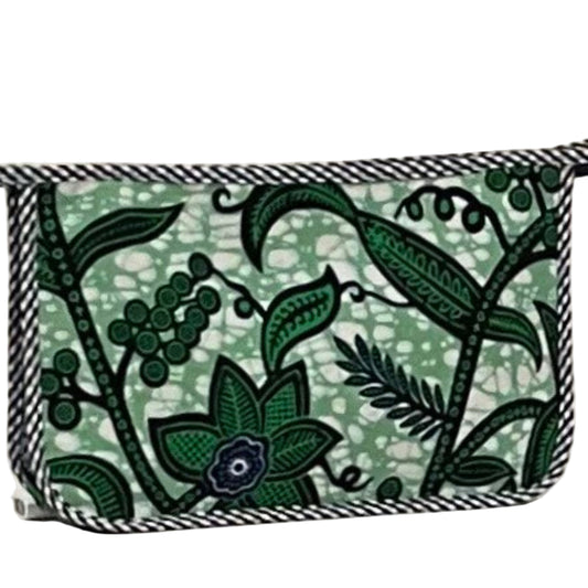 Mini Holdall - Green floral