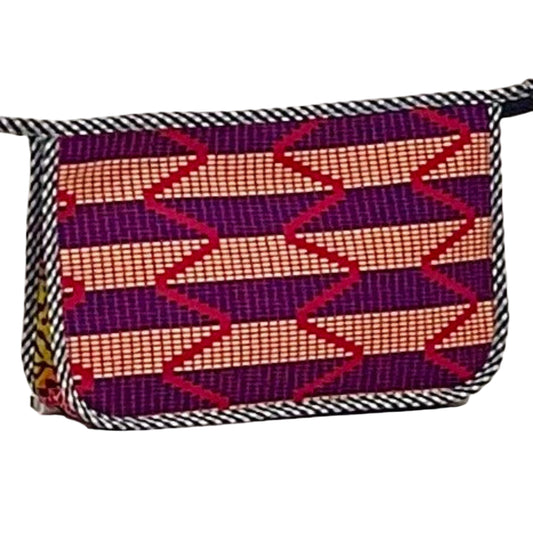 Mini Holdall - Pink zig-zag