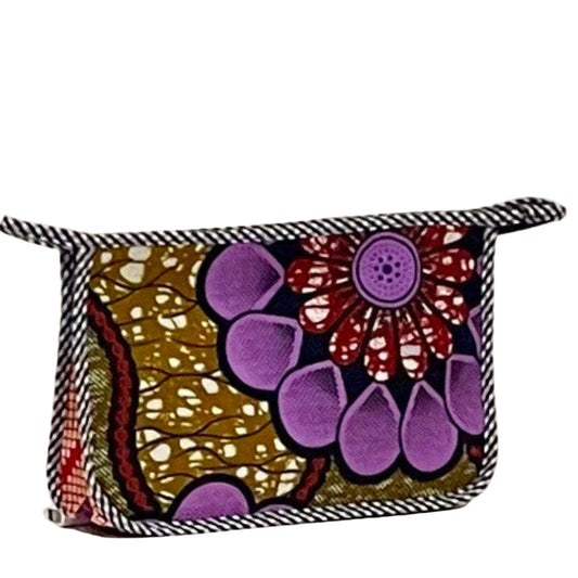Mini Holdall - Purple flower batik