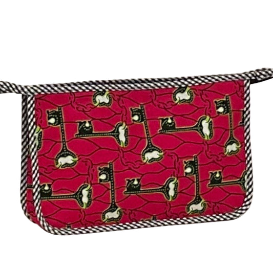 Mini Holdall - Red multi keys