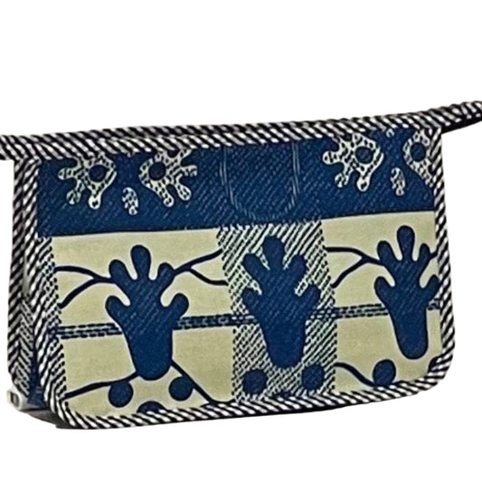 Mini Holdall - Blue handprint