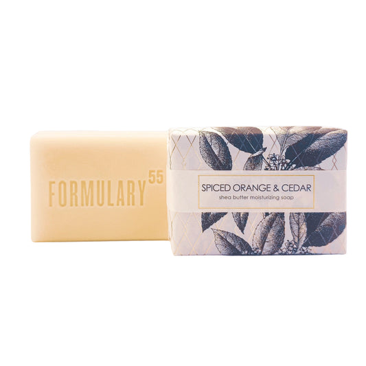 Spiced Orange & Cedar Shea Butter Gold Leaf Soap