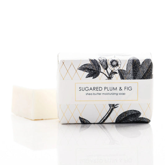 Sugared Plum & Fig Shea Butter Gold Leaf Soap