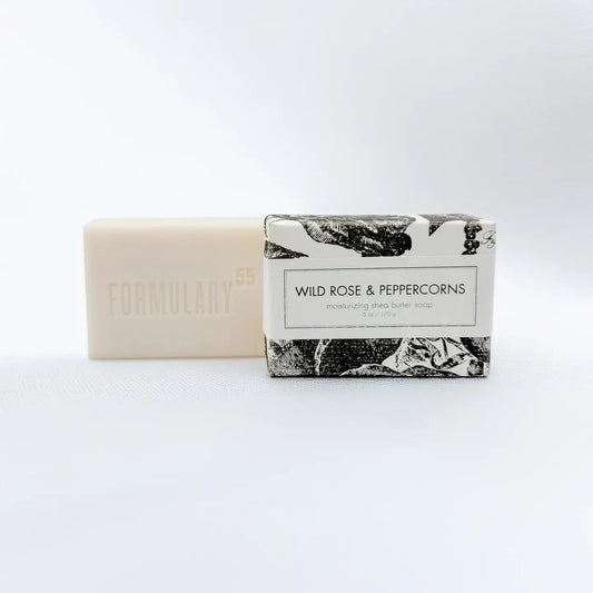 Wild Rose & Peppercorns Shea Butter Soap - Bath Bar