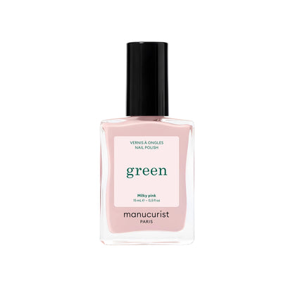 Green Natural Nail Polish - Milky Pink