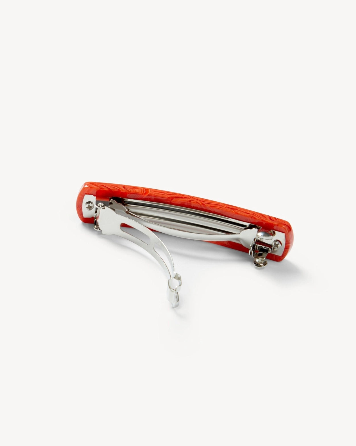 No.3 Heirloom Barrette in Poppy Red