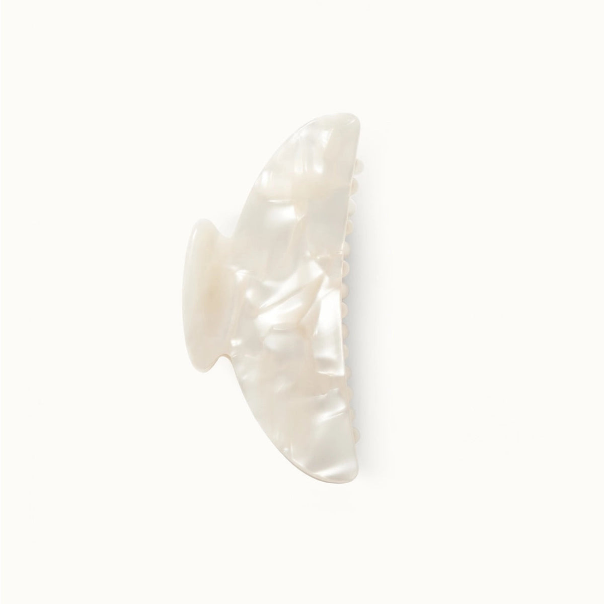 Midi Heirloom Claw in White Shell